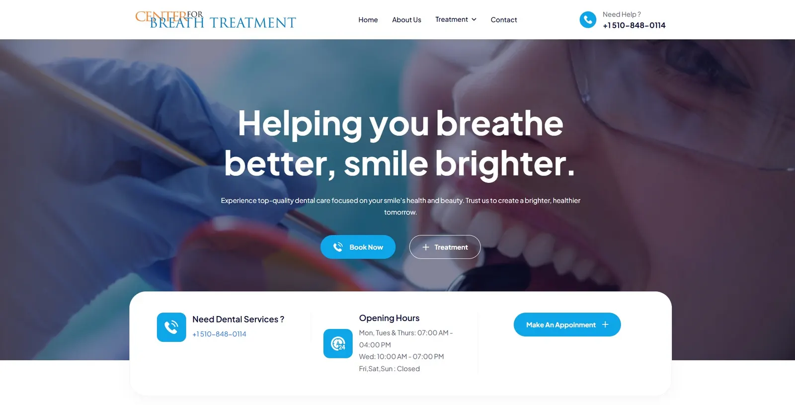 Center for Breath Treatment screenshot