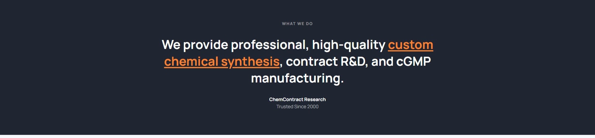 Intro narrative — 25+ years of operation