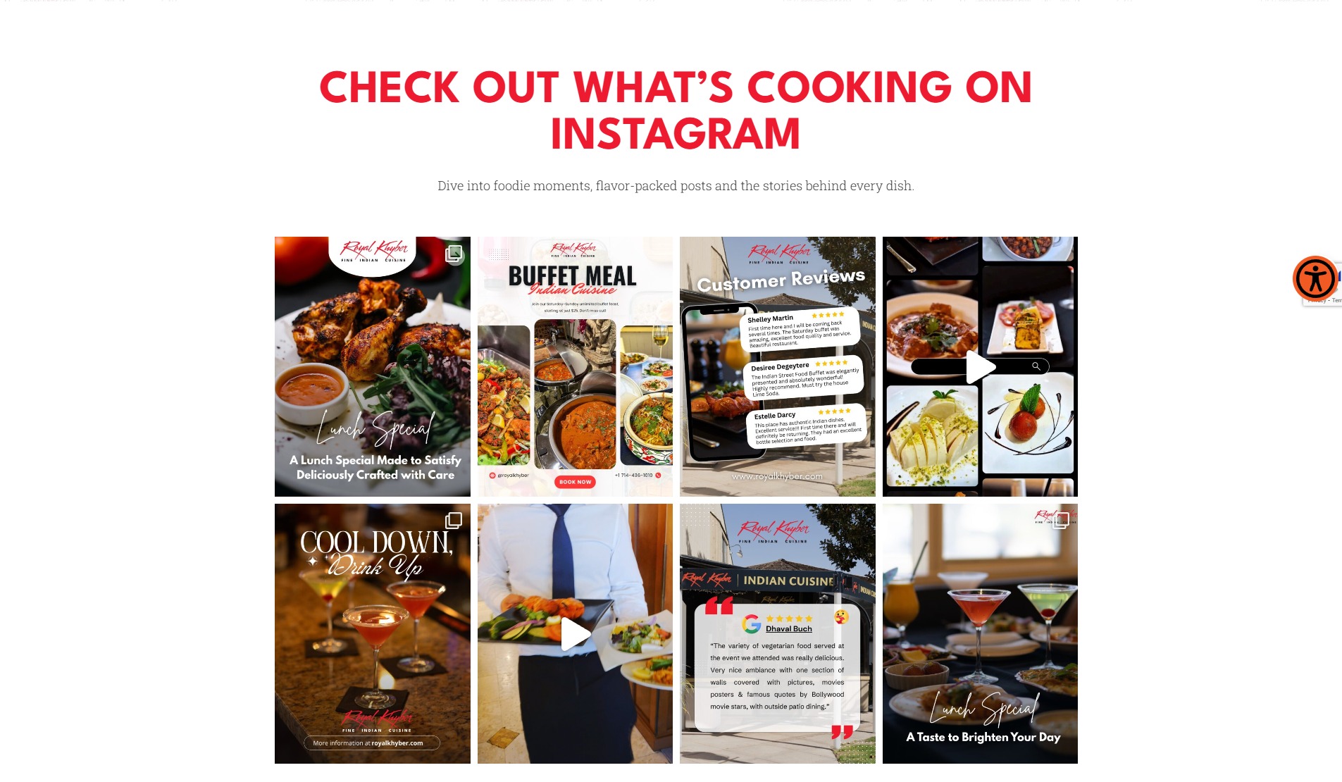 Instagram feed embed